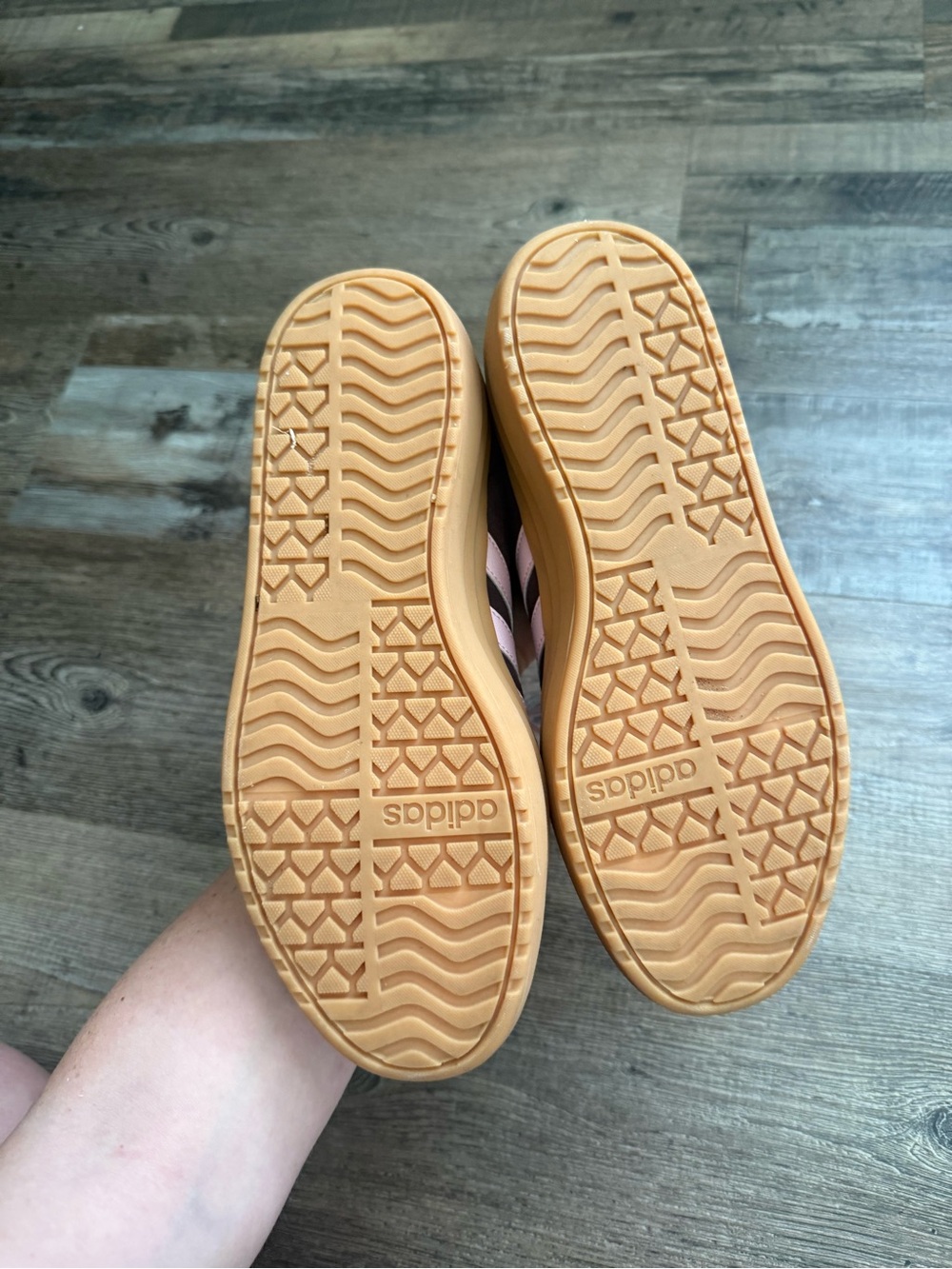 ADIDAS BIG KID VL COURT BOLD SNEAKER - Brown/Pink - Picture 8 of 8